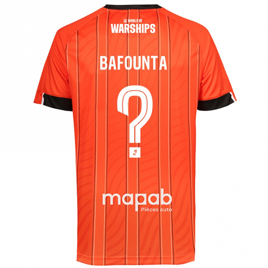 Kids Football Kamal Bafounta #0 Orange Home Jersey 2024/25 T-Shirt Australia