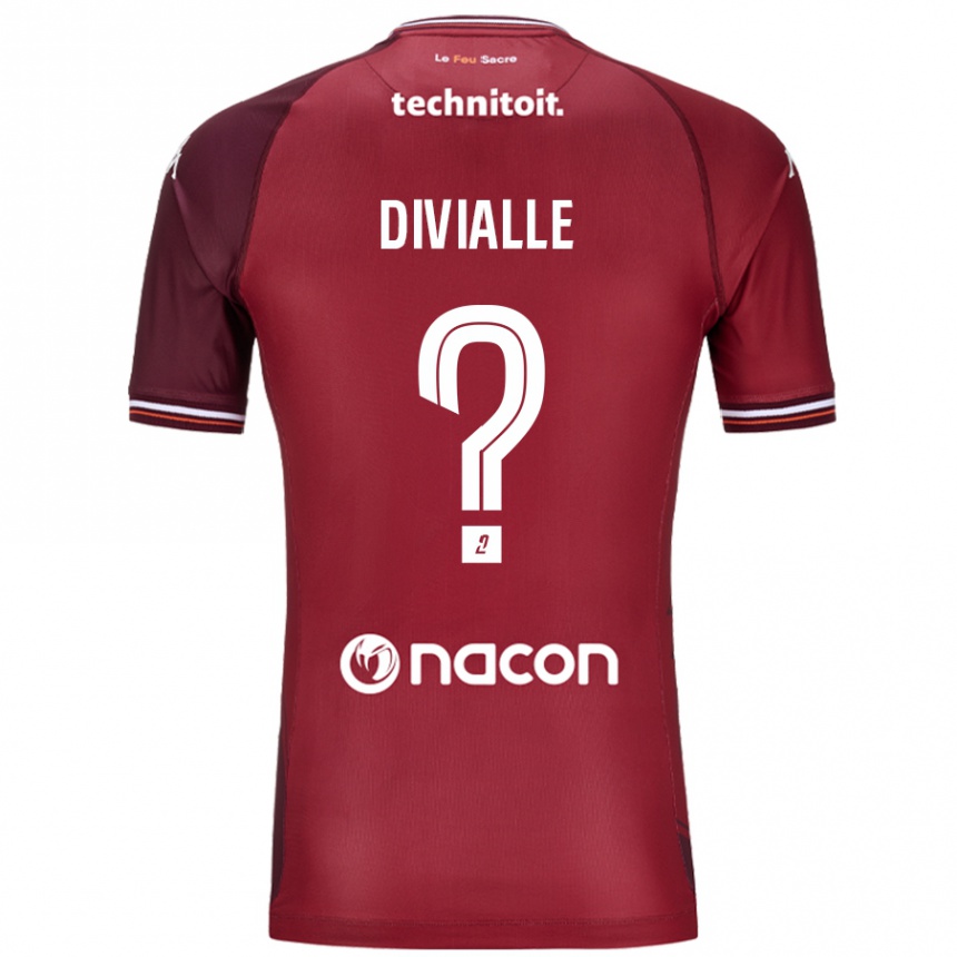 Kids Football Charles Divialle #0 Red Granata Home Jersey 2024/25 T-Shirt Australia