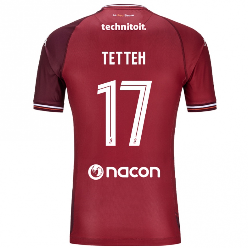 Kids Football Benjamin Tetteh #17 Red Granata Home Jersey 2024/25 T-Shirt Australia