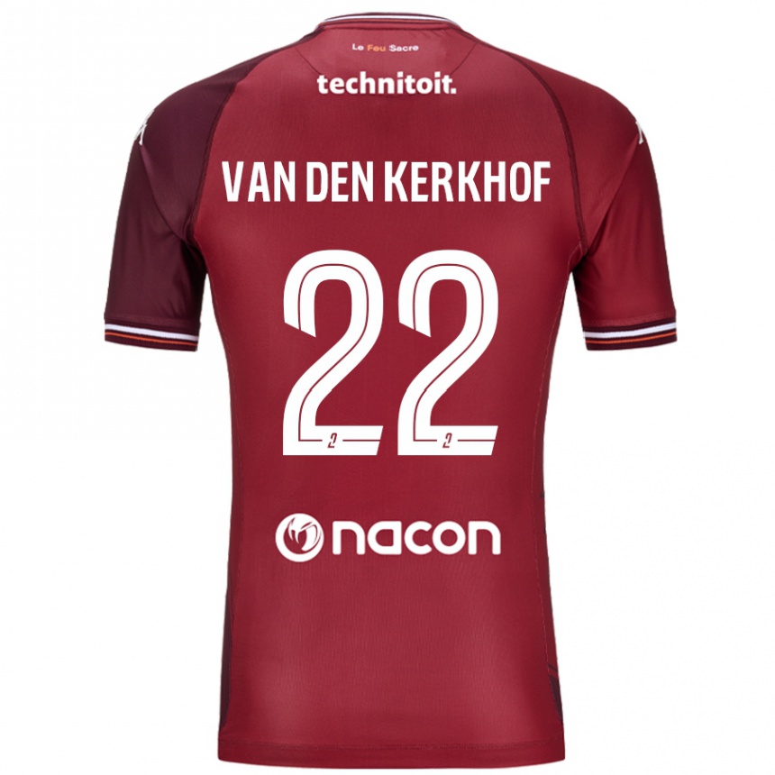 Kids Football Kevin Van Den Kerkhof #22 Red Granata Home Jersey 2024/25 T-Shirt Australia