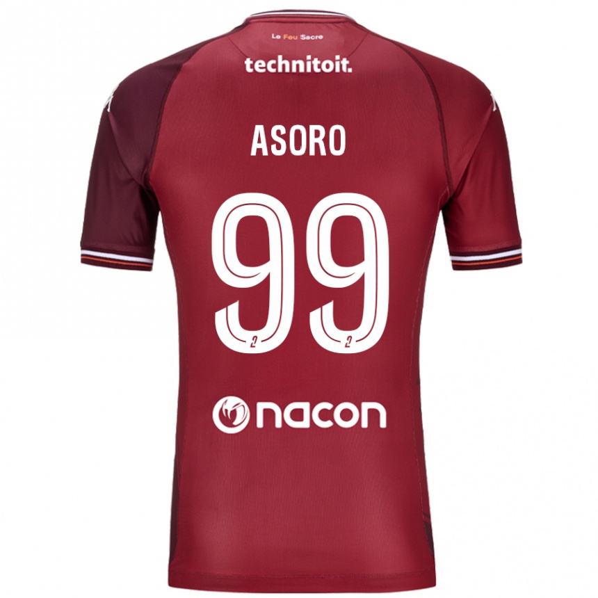 Kids Football Joel Asoro #99 Red Granata Home Jersey 2024/25 T-Shirt Australia