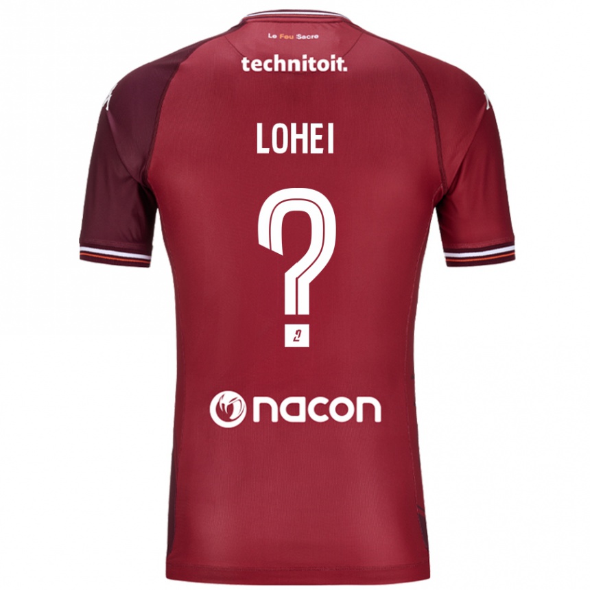 Kids Football Fabio Lohei #0 Red Granata Home Jersey 2024/25 T-Shirt Australia