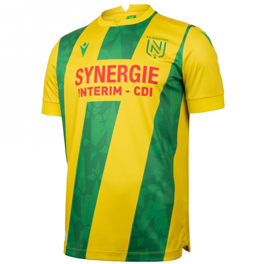 Kids Football Frédéric Ndi Assoumou #0 Yellow Green Home Jersey 2024/25 T-Shirt Australia