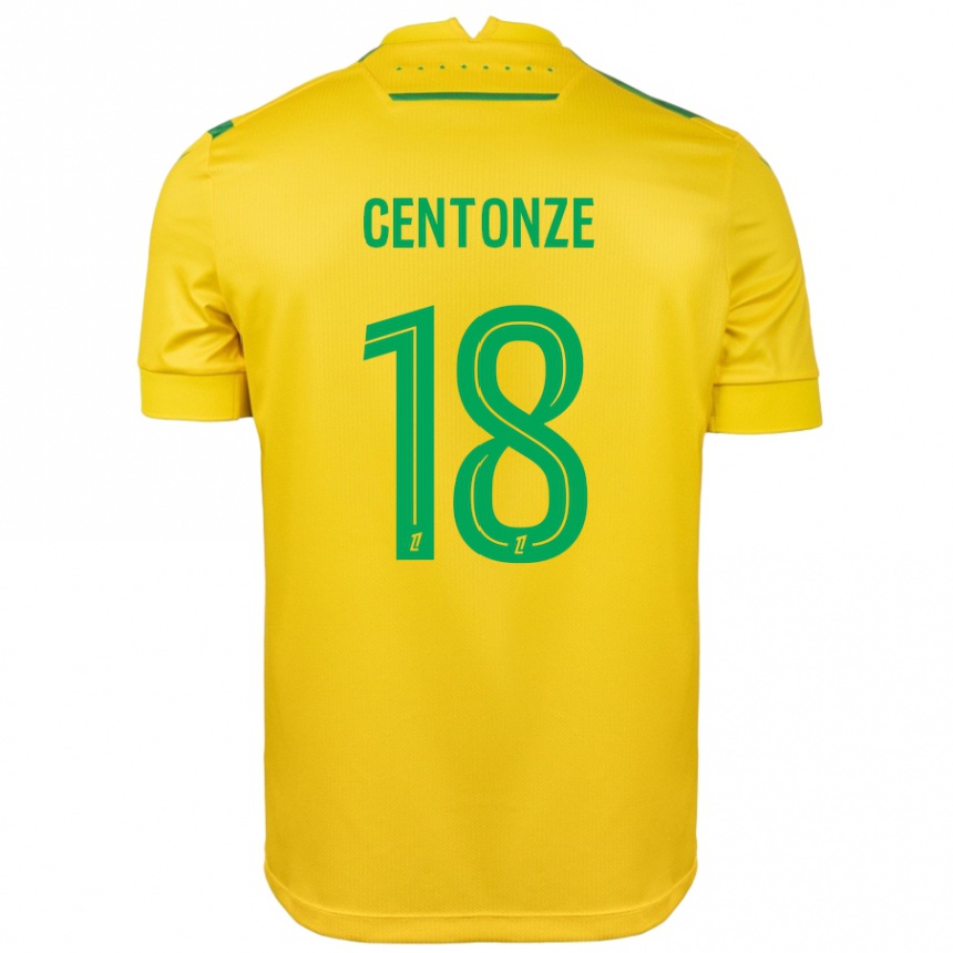 Kids Football Fabien Centonze #18 Yellow Green Home Jersey 2024/25 T-Shirt Australia