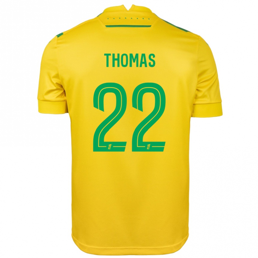 Kids Football Sorba Thomas #22 Yellow Green Home Jersey 2024/25 T-Shirt Australia