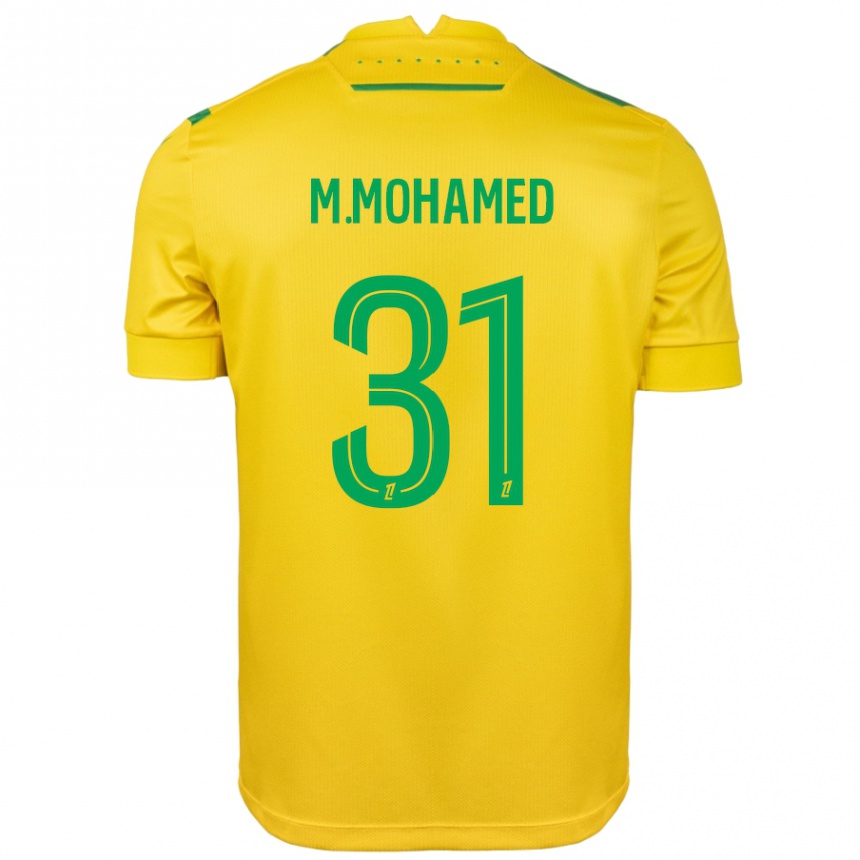 Kids Football Mostafa Mohamed #31 Yellow Green Home Jersey 2024/25 T-Shirt Australia