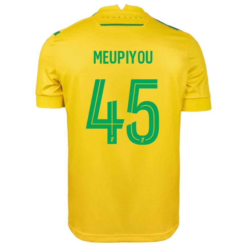 Kids Football Bastien Meupiyou #45 Yellow Green Home Jersey 2024/25 T-Shirt Australia