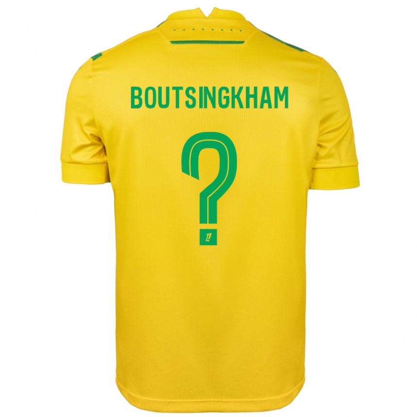 Kids Football Hugo Boutsingkham #0 Yellow Green Home Jersey 2024/25 T-Shirt Australia