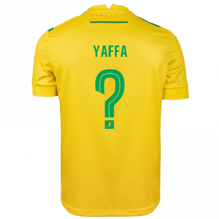 Kids Football Cheickné Yaffa #0 Yellow Green Home Jersey 2024/25 T-Shirt Australia