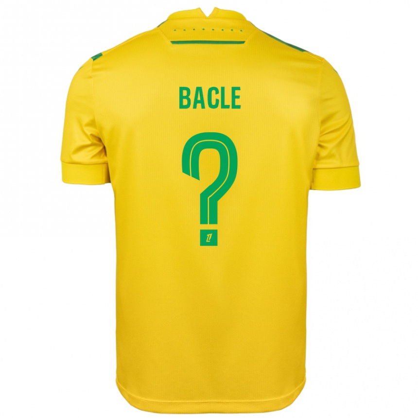 Kids Football Thomas Bacle #0 Yellow Green Home Jersey 2024/25 T-Shirt Australia