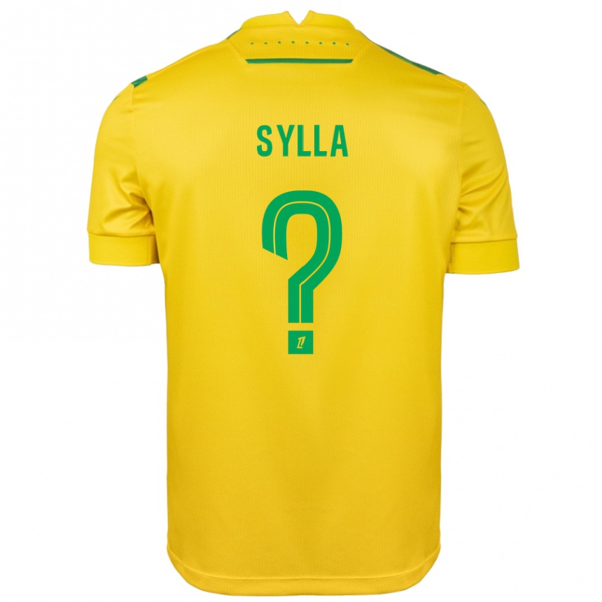 Kids Football Karamoko Sylla #0 Yellow Green Home Jersey 2024/25 T-Shirt Australia