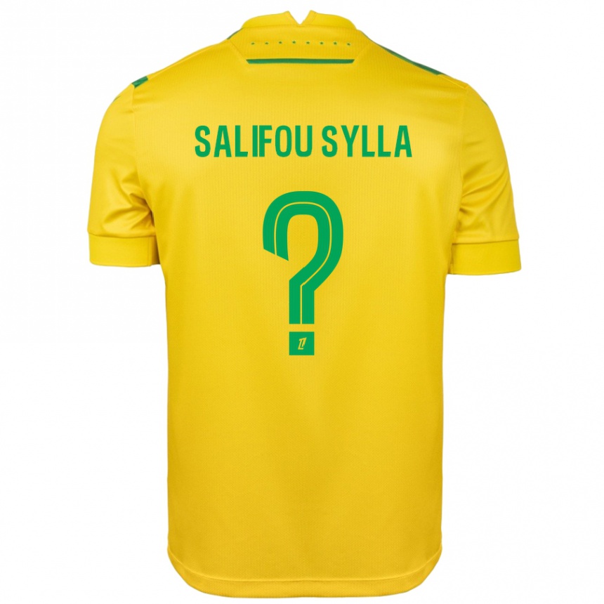 Kids Football Salifou Sylla #0 Yellow Green Home Jersey 2024/25 T-Shirt Australia