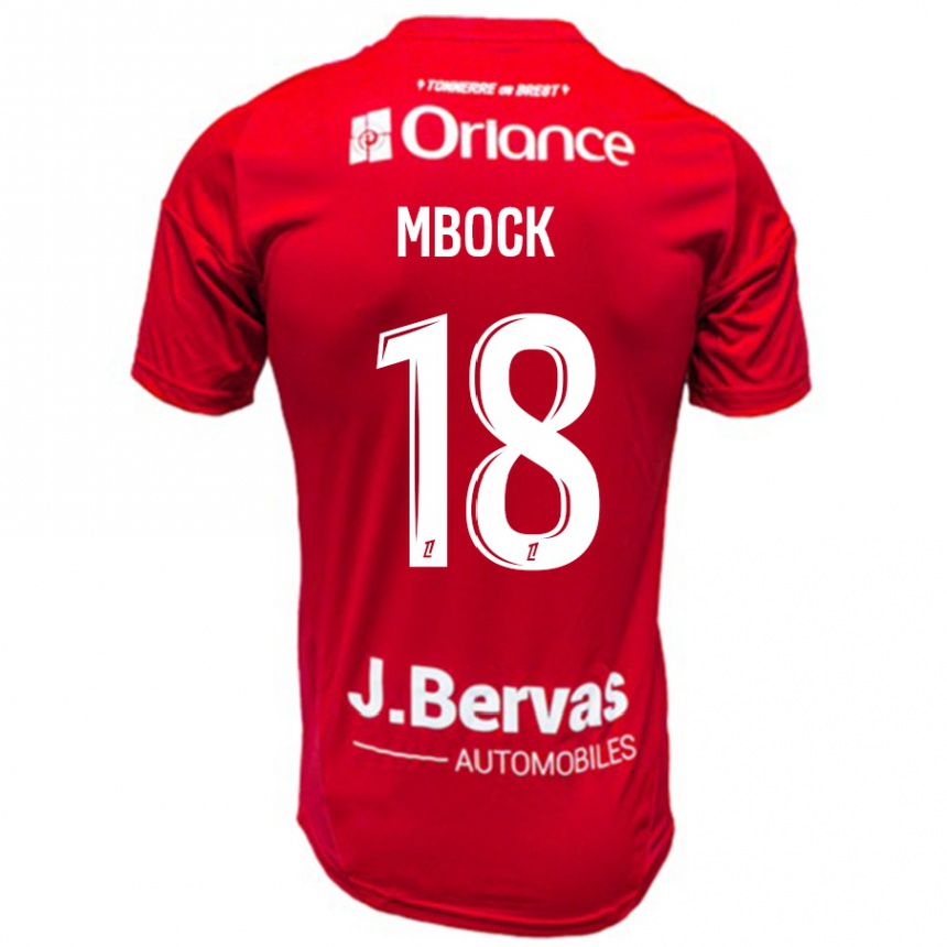 Kids Football Hianga'a Mbock #18 Red White Home Jersey 2024/25 T-Shirt Australia