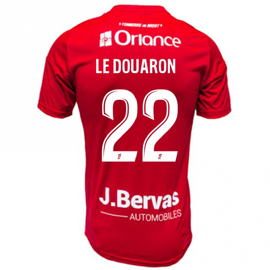 Kids Football Jérémy Le Douaron #22 Red White Home Jersey 2024/25 T-Shirt Australia