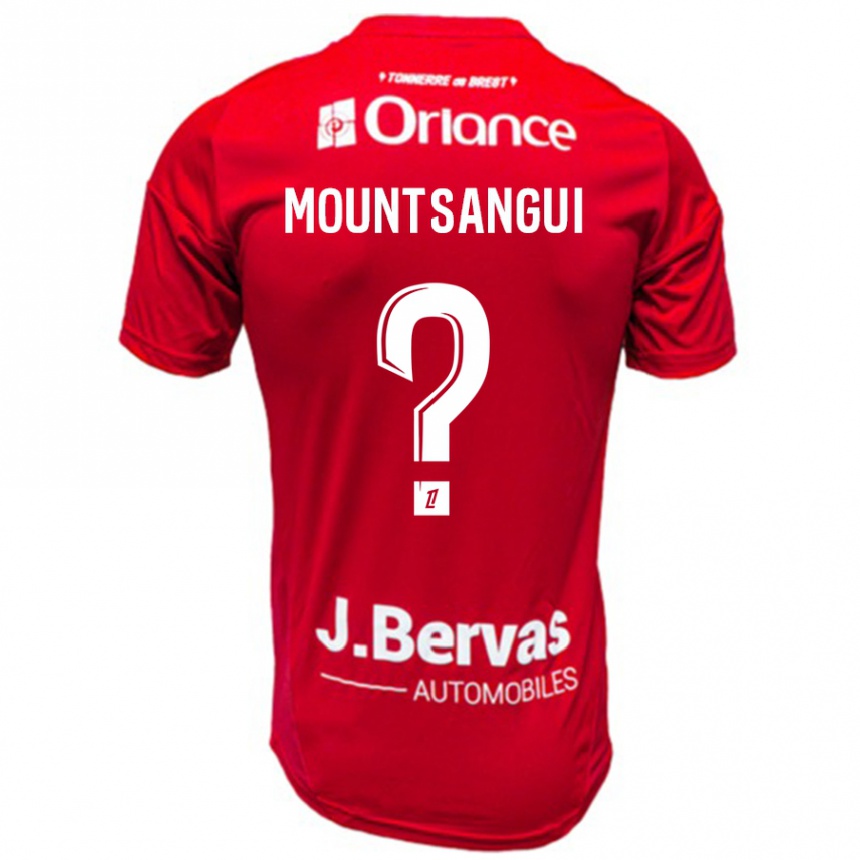 Kids Football Warren Mountsangui #0 Red White Home Jersey 2024/25 T-Shirt Australia