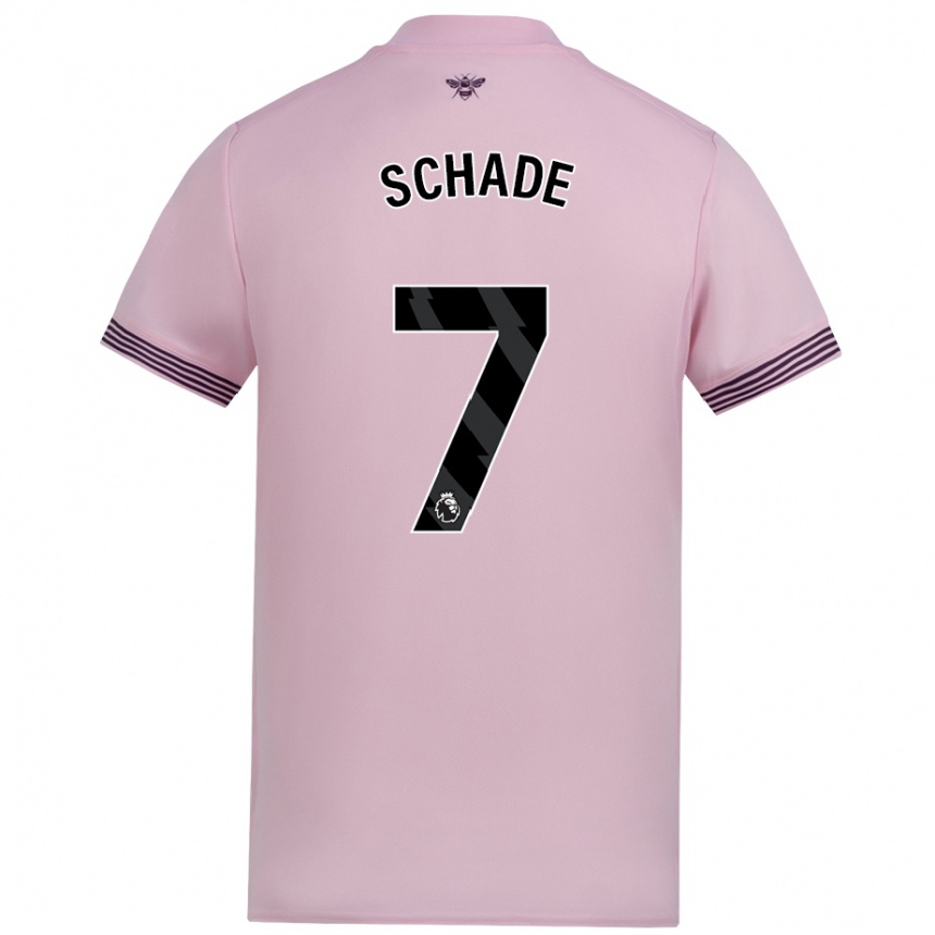 Kids Football Kevin Schade #7 Pink Away Jersey 2024/25 T-Shirt Australia