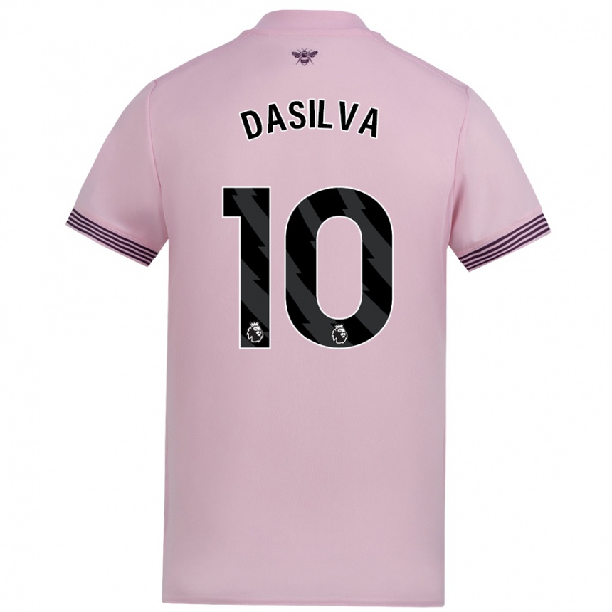 Kids Football Josh Dasilva #10 Pink Away Jersey 2024/25 T-Shirt Australia