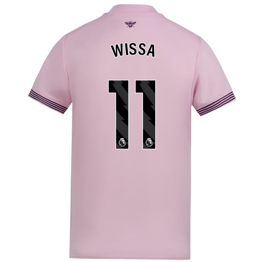 Kids Football Yoane Wissa #11 Pink Away Jersey 2024/25 T-Shirt Australia