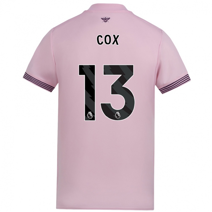 Kids Football Matthew Cox #13 Pink Away Jersey 2024/25 T-Shirt Australia