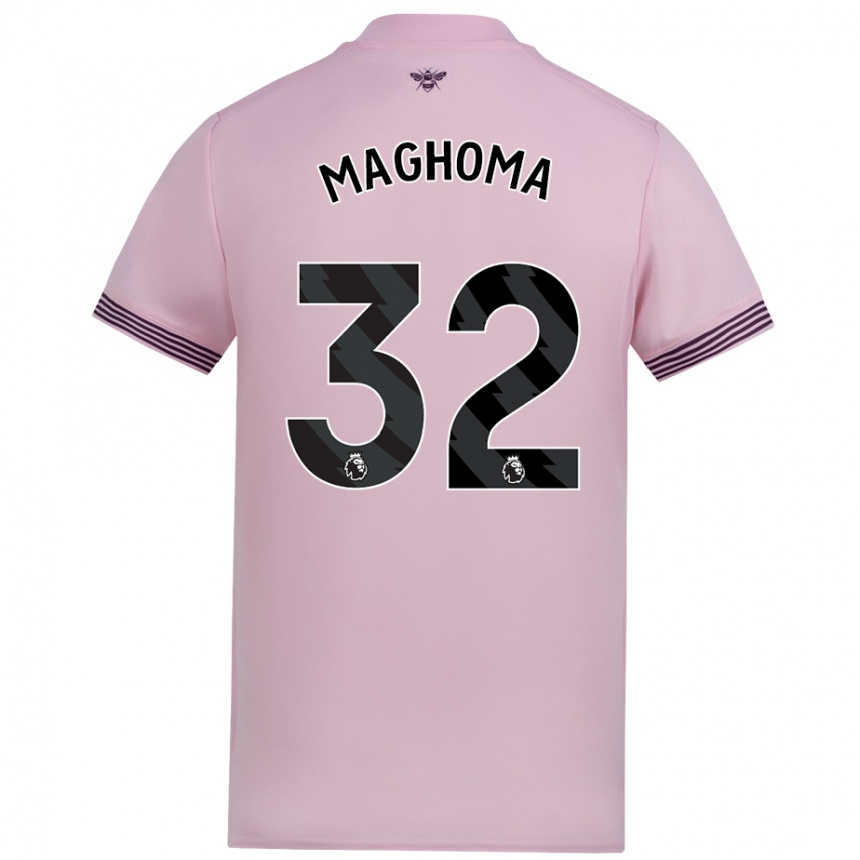 Kids Football Paris Maghoma #32 Pink Away Jersey 2024/25 T-Shirt Australia