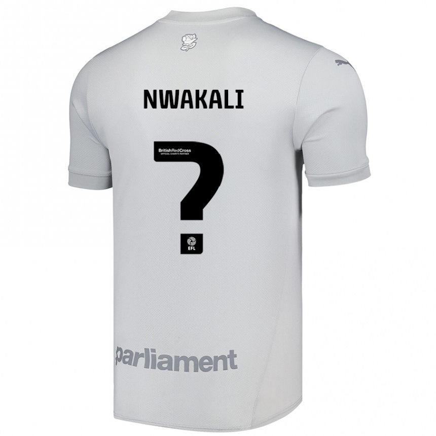 Kids Football Kelechi Nwakali #0 Silver Gray Away Jersey 2024/25 T-Shirt Australia