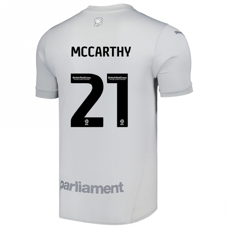 Kids Football Conor Mccarthy #21 Silver Gray Away Jersey 2024/25 T-Shirt Australia