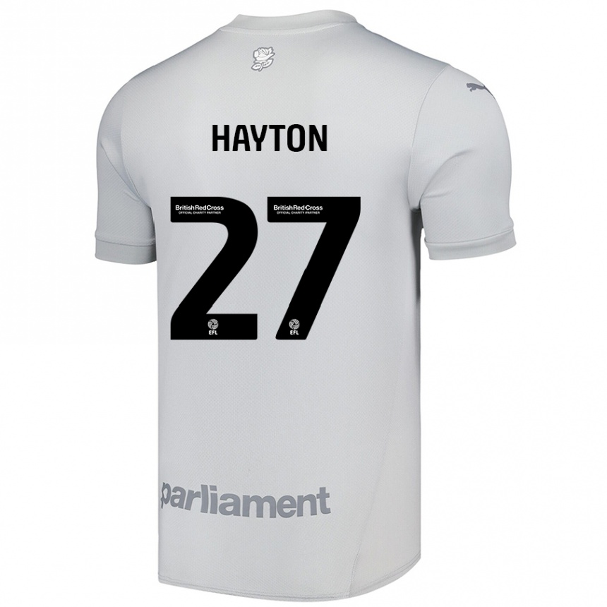 Kids Football Adam Hayton #27 Silver Gray Away Jersey 2024/25 T-Shirt Australia