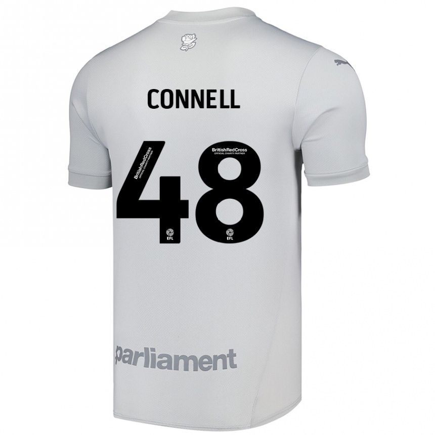 Kids Football Luca Connell #48 Silver Gray Away Jersey 2024/25 T-Shirt Australia