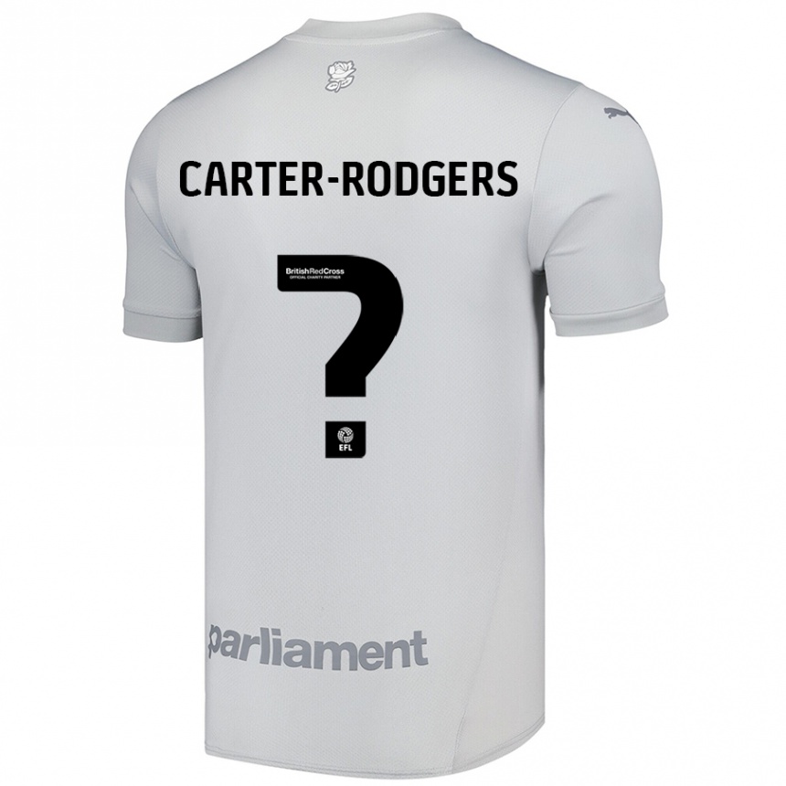 Kids Football Trent Carter-Rodgers #0 Silver Gray Away Jersey 2024/25 T-Shirt Australia