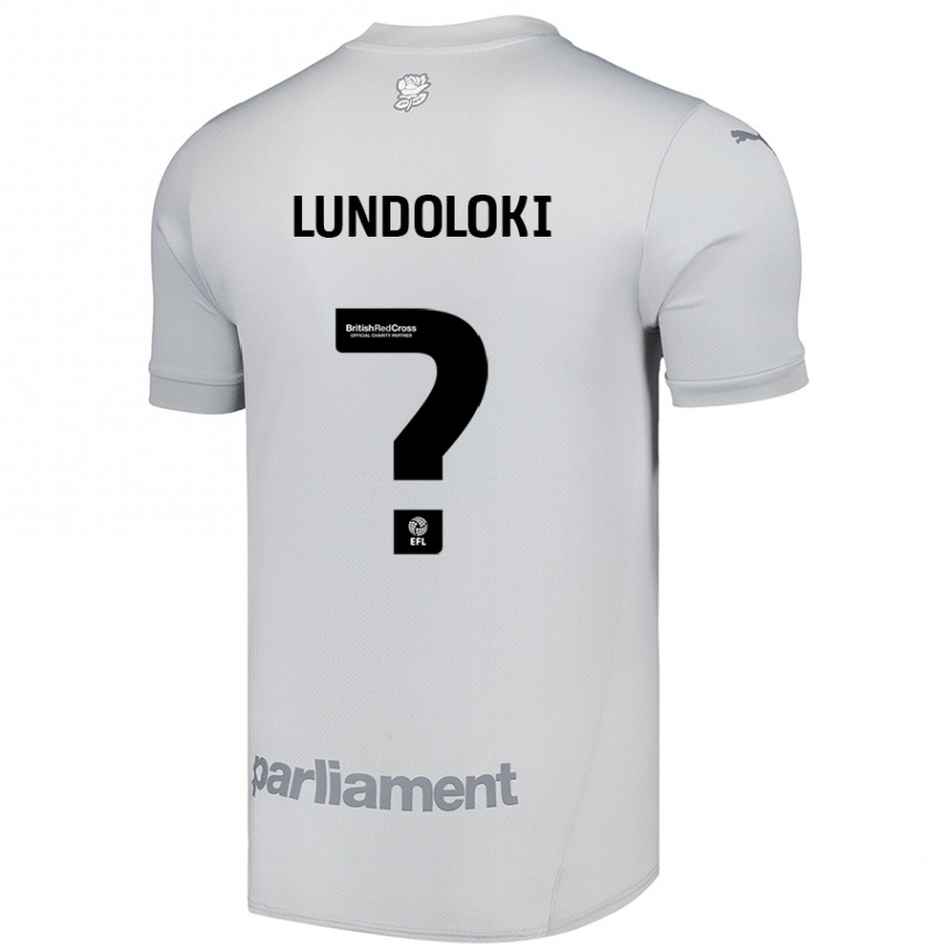 Kids Football Geoffrey Lundoloki #0 Silver Gray Away Jersey 2024/25 T-Shirt Australia