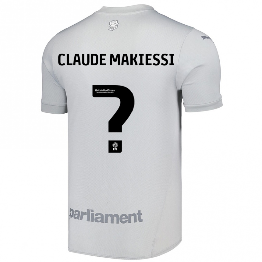 Kids Football Jean Claude Makiessi #0 Silver Gray Away Jersey 2024/25 T-Shirt Australia