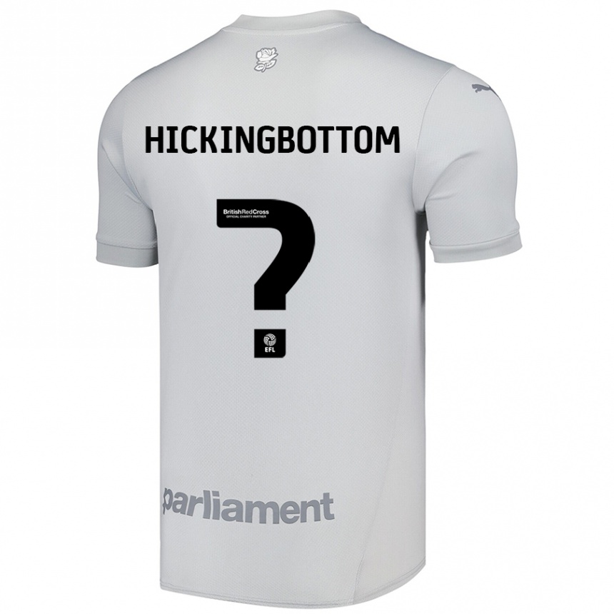 Kids Football Charlie Hickingbottom #0 Silver Gray Away Jersey 2024/25 T-Shirt Australia