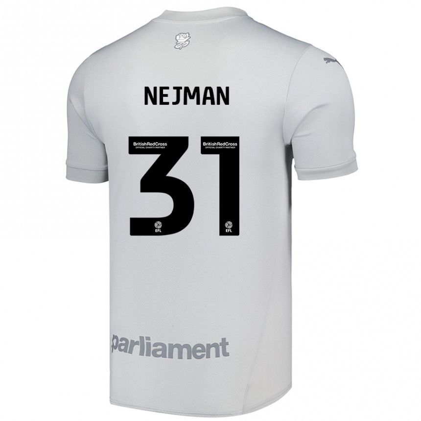 Kids Football Harrison Nejman #31 Silver Gray Away Jersey 2024/25 T-Shirt Australia