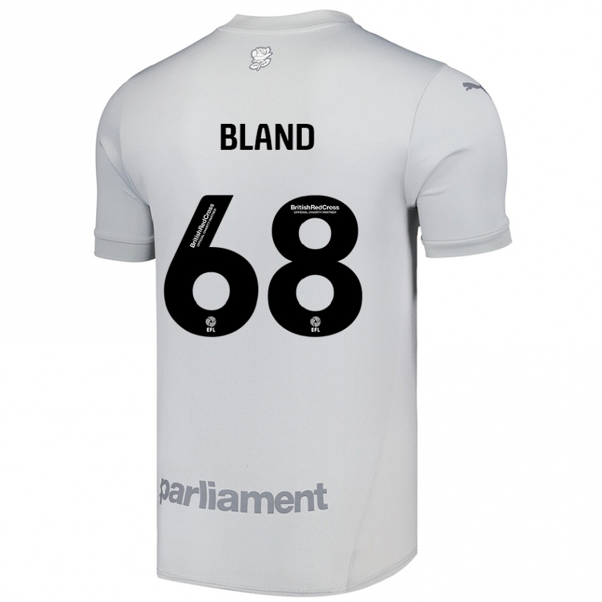 Kids Football Jonathan Bland #68 Silver Gray Away Jersey 2024/25 T-Shirt Australia