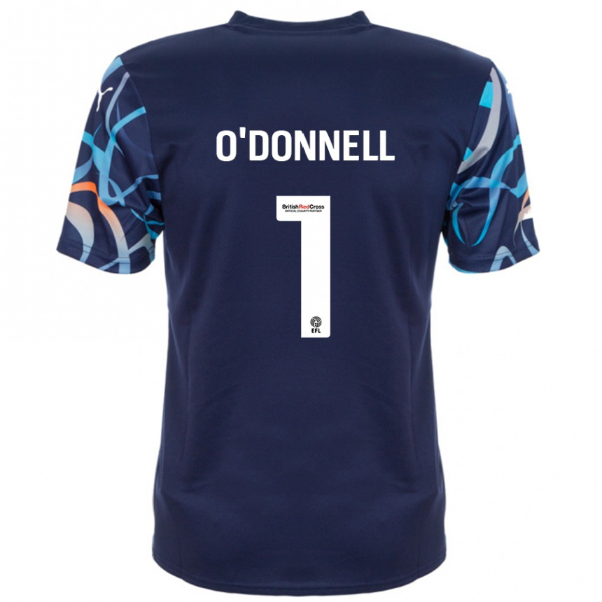 Kids Football Richard O'donnell #1 Navy Blue Away Jersey 2024/25 T-Shirt Australia