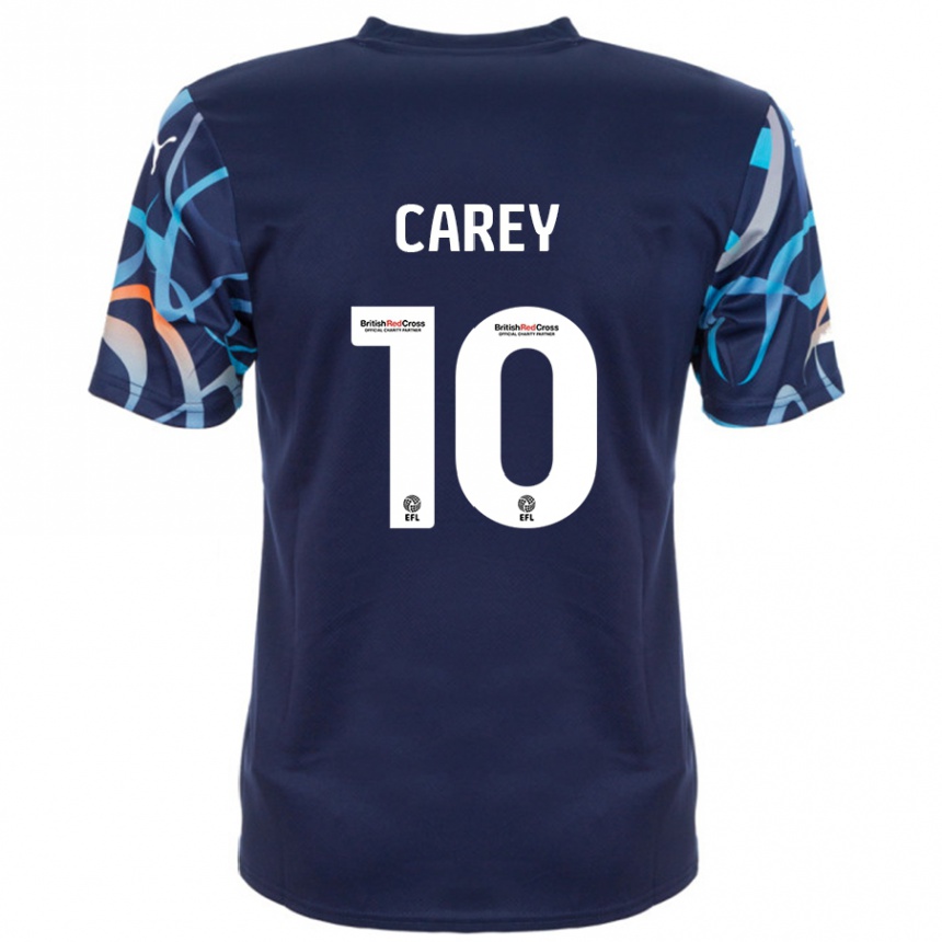 Kids Football Sonny Carey #10 Navy Blue Away Jersey 2024/25 T-Shirt Australia