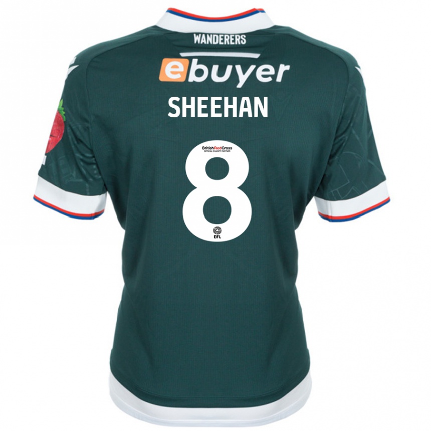 Kids Football Josh Sheehan #8 Dark Green Away Jersey 2024/25 T-Shirt Australia