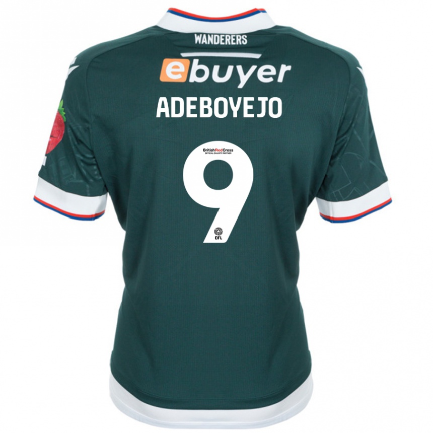 Kids Football Victor Adeboyejo #9 Dark Green Away Jersey 2024/25 T-Shirt Australia