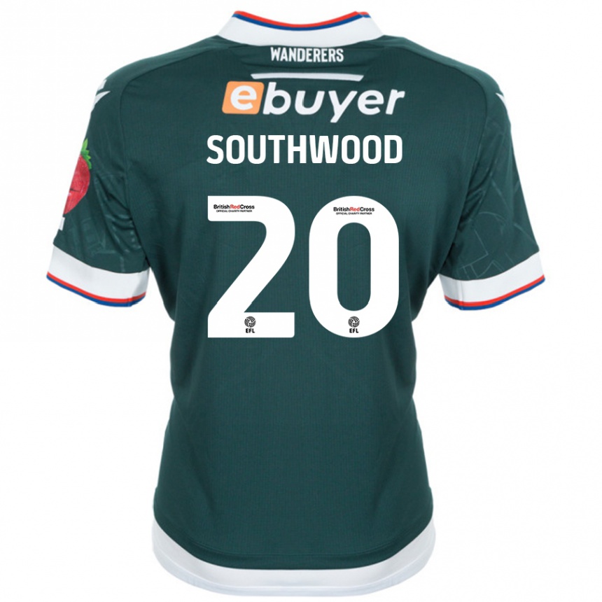 Kids Football Luke Southwood #20 Dark Green Away Jersey 2024/25 T-Shirt Australia