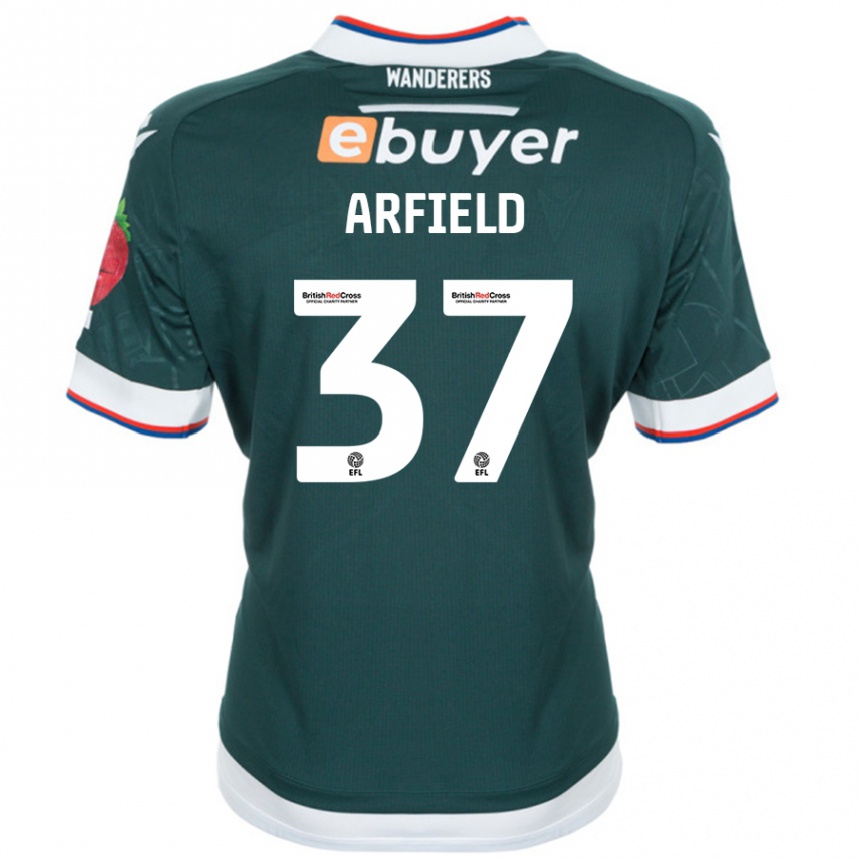 Kids Football Scott Arfield #37 Dark Green Away Jersey 2024/25 T-Shirt Australia