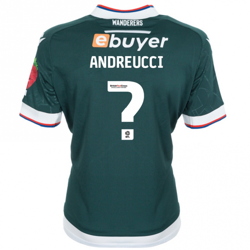 Kids Football Ben Andreucci #0 Dark Green Away Jersey 2024/25 T-Shirt Australia