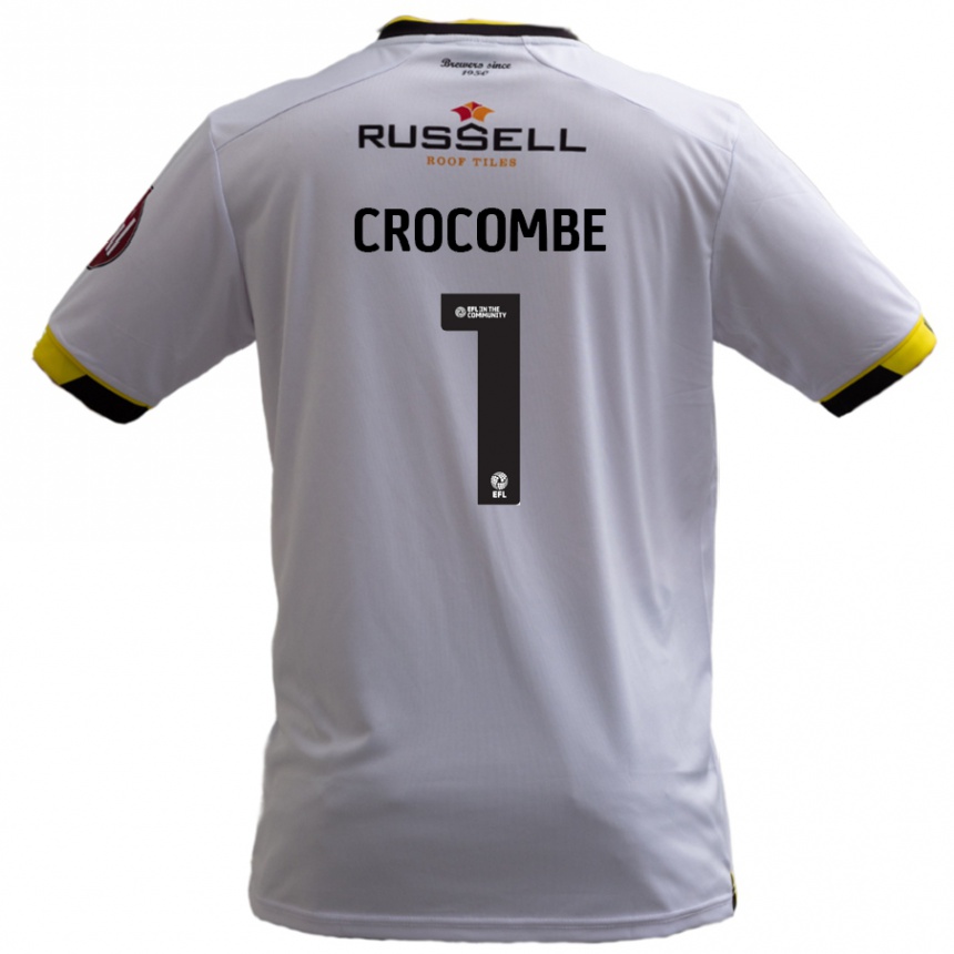 Kids Football Max Crocombe #1 White Away Jersey 2024/25 T-Shirt Australia