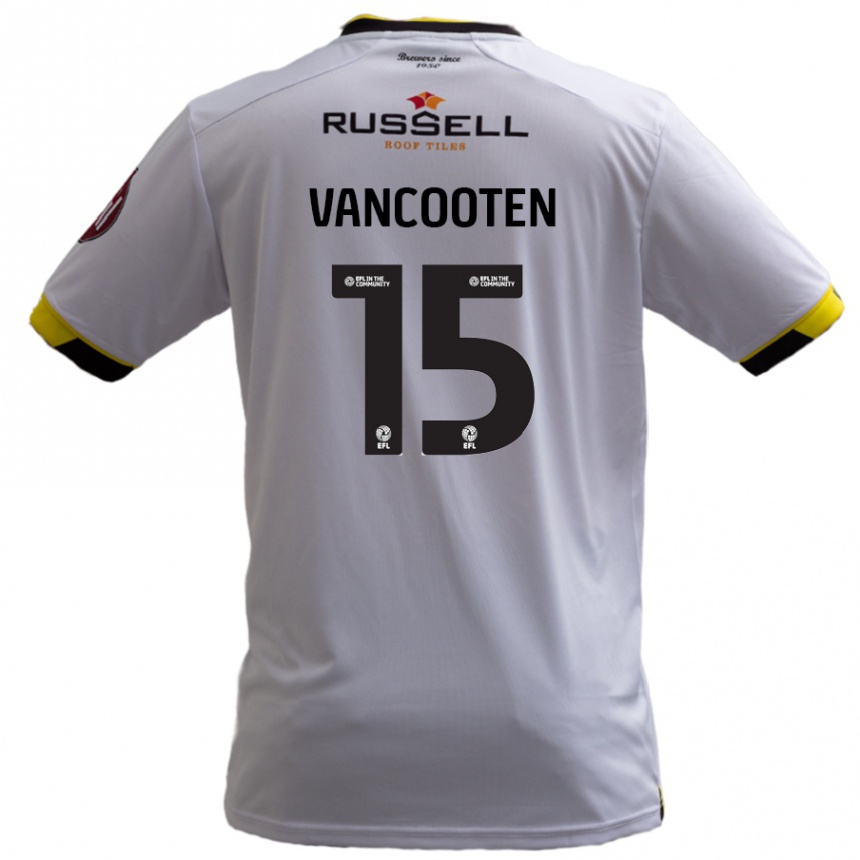 Kids Football Terence Vancooten #15 White Away Jersey 2024/25 T-Shirt Australia