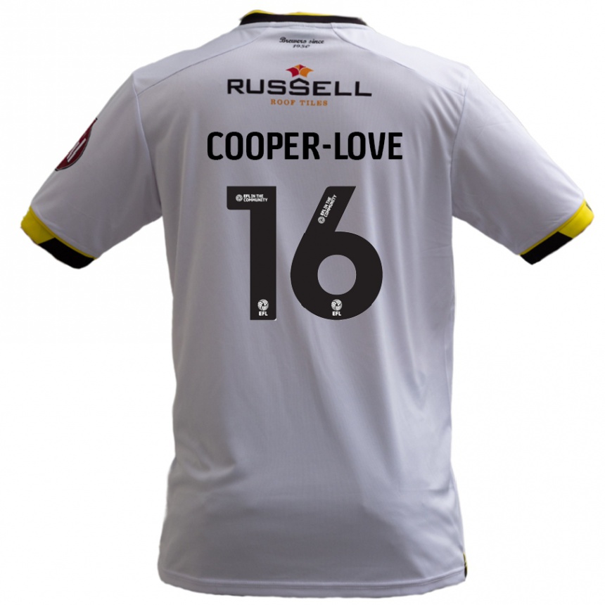 Kids Football Jack Cooper-Love #16 White Away Jersey 2024/25 T-Shirt Australia