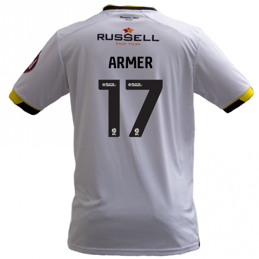 Kids Football Jack Armer #17 White Away Jersey 2024/25 T-Shirt Australia