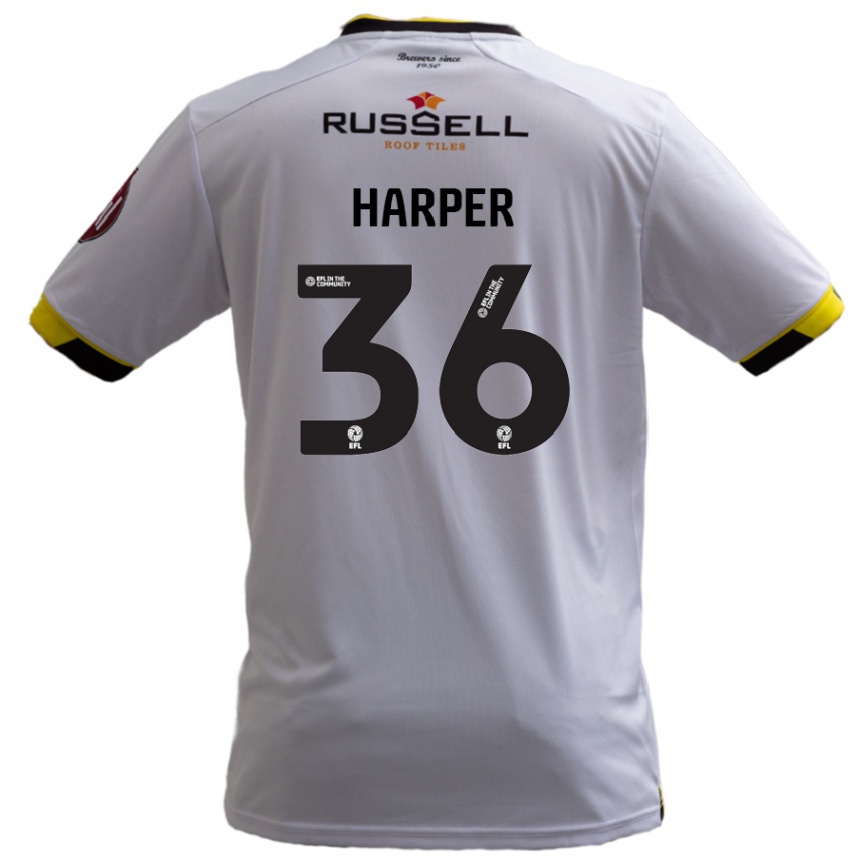 Kids Football Rekeem Harper #36 White Away Jersey 2024/25 T-Shirt Australia