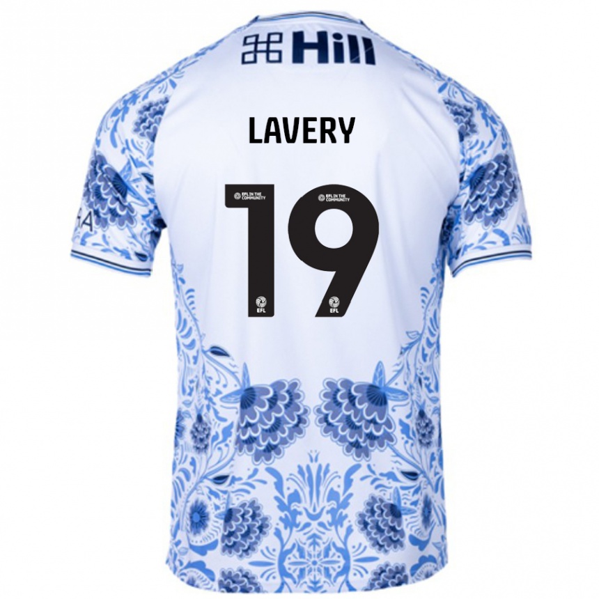 Kids Football Shayne Lavery #19 White Blue Away Jersey 2024/25 T-Shirt Australia