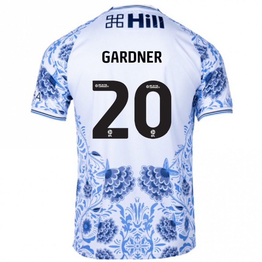 Kids Football Gary Gardner #20 White Blue Away Jersey 2024/25 T-Shirt Australia