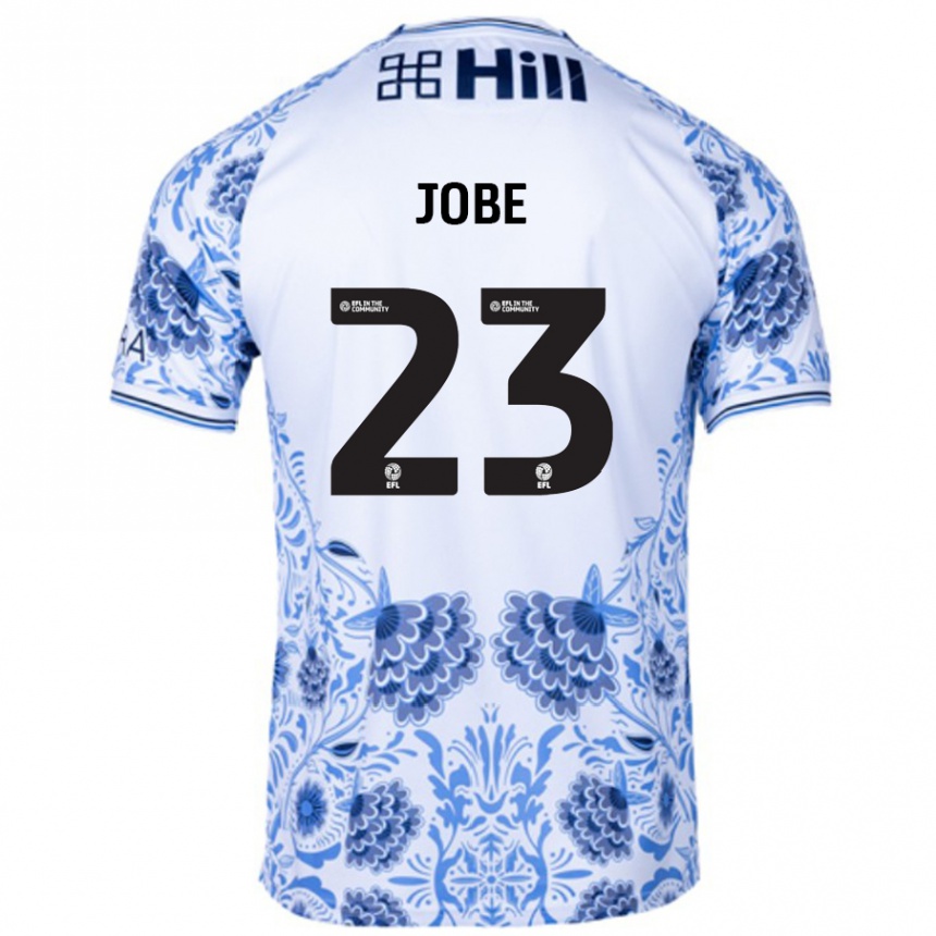 Kids Football Mamadou Jobe #23 White Blue Away Jersey 2024/25 T-Shirt Australia