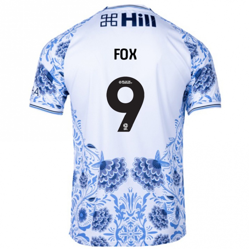 Kids Football Ruth Fox #9 White Blue Away Jersey 2024/25 T-Shirt Australia